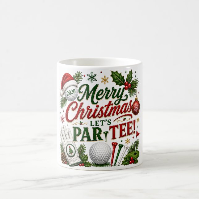Tasse de café de Noël de golf (Centre)