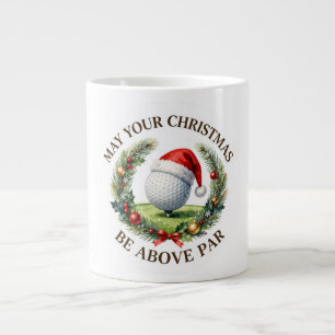 Tasse de café de Noël de golf