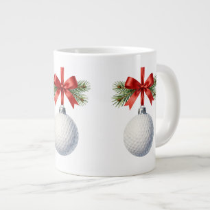 Tasse de café de Noël de golf