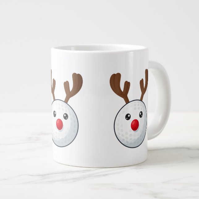 Tasse de café de Noël de golf (Devant droit)