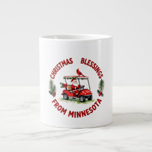 Tasse de café de Noël de golf