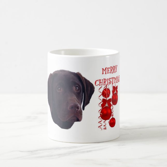 Tasse de café de Noël de labrador retriever de (Centre)