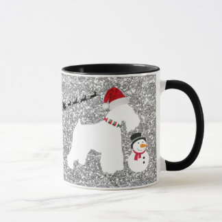 Tasse de café de Noël de Schnauzer