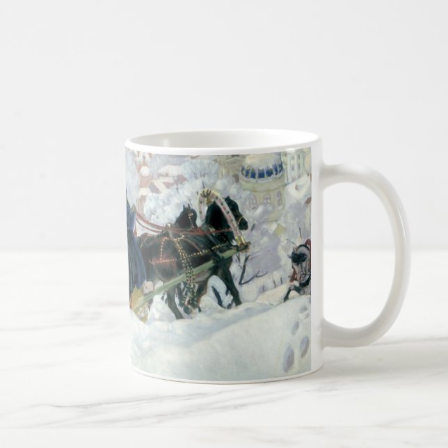 Tasse de café de Noël de tour de Sleigh d'hiver (Droite)
