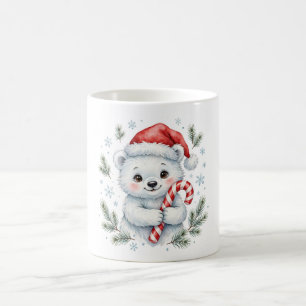 Tasse de café de Noël Ourson Polaire Bonhomme de N