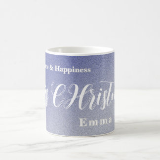 Tasse de café de Noël personnalisée avec paillette
