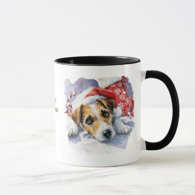 Tasse de café de Noël pour amateurs de chiens (Droite)