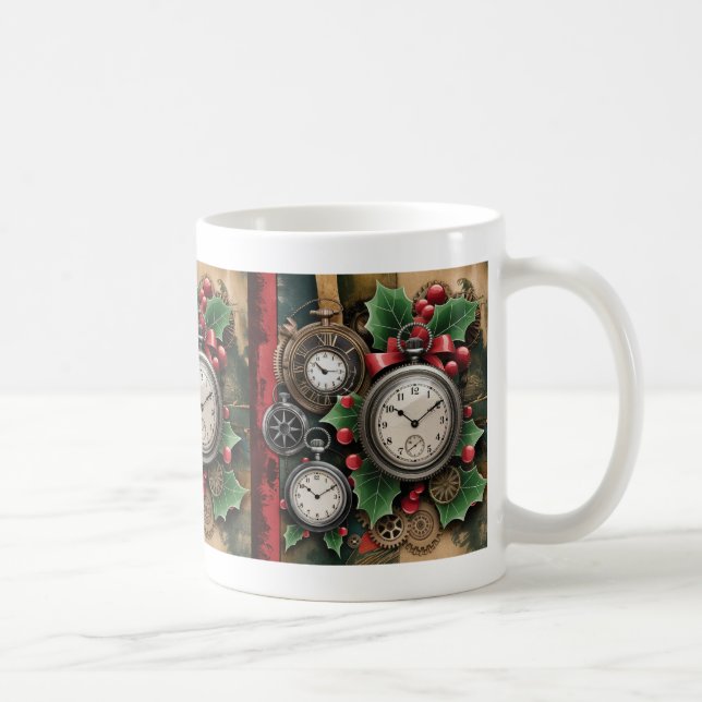 Tasse de café de Noël Steampunk (Droite)