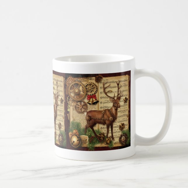Tasse de café de Noël Steampunk (Droite)