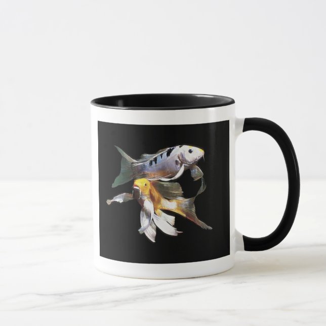 Tasse de café de paires d'éblouissement Koi (Droite)