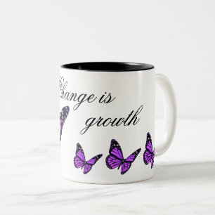 Tasse de café de papillon d'orchidée