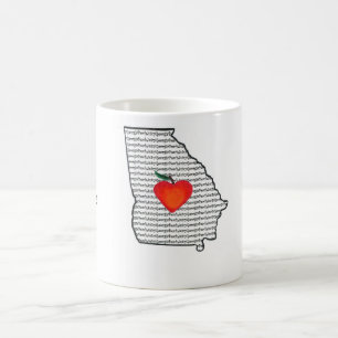 Tasse de café "de pêche juteuse de la Géorgie"