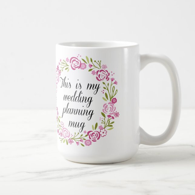 tasse de café de planification de mariage (Droite)