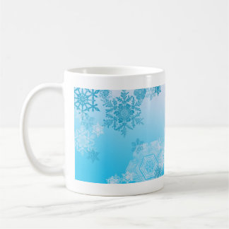 Tasse de café de poème de flocons de neige d'hiver