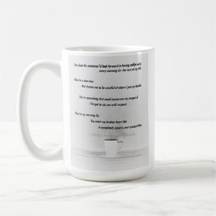 Tasse de café de poésie