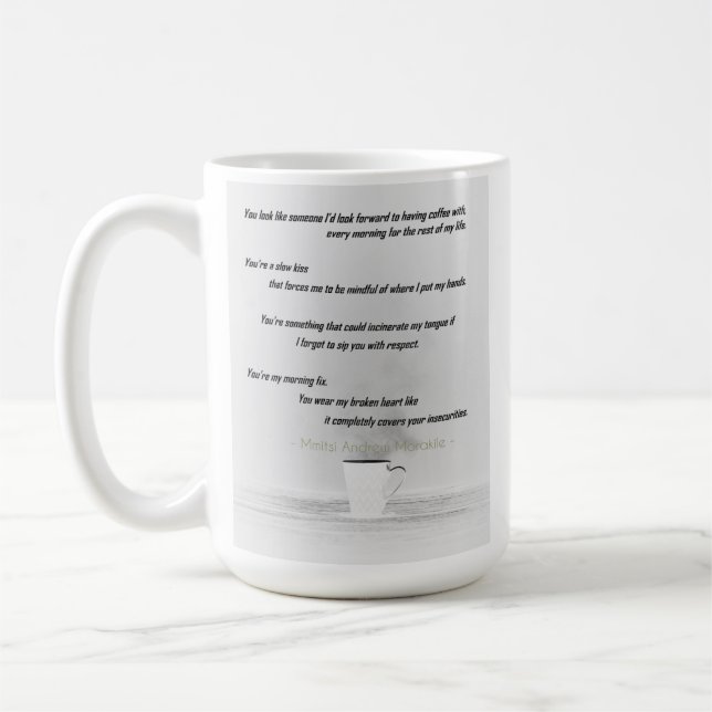 Tasse de café de poésie (Gauche)