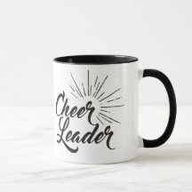 Tasse de café de pom-pom girl