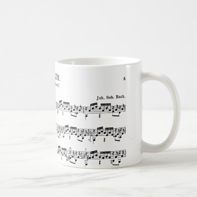 Tasse de café de prélude de luth de Bach (Droite)