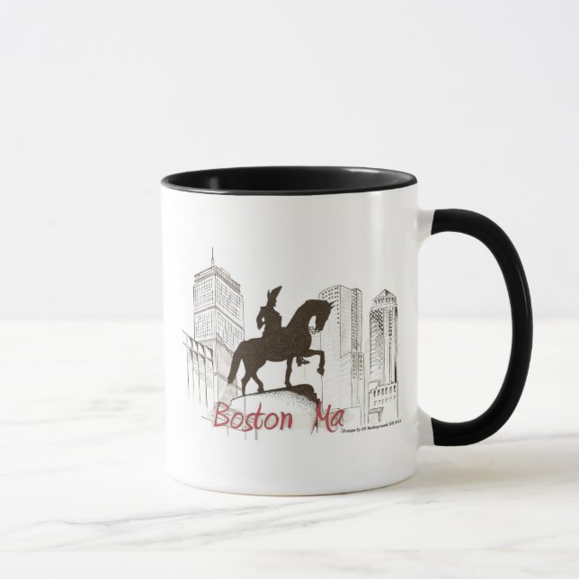 Tasse de café de profil de Boston Washington (Droite)