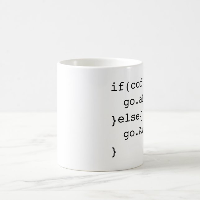 Tasse de café de programmation (Centre)
