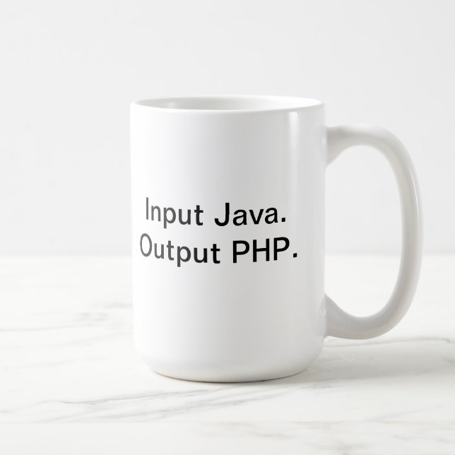 Tasse de café de programmeur de PHP (Droite)