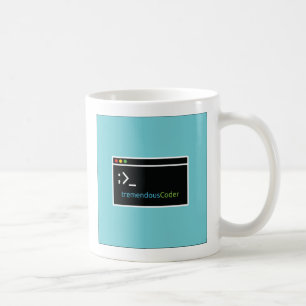 Tasse de café de programmeur ou de codeur liée au