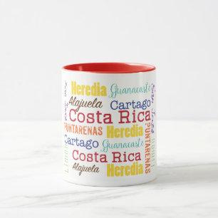Tasse de café de provinces du Costa Rica