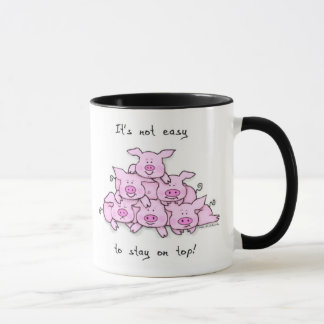 Tasse de café de pyramide de porc