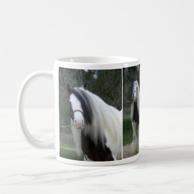 Tasse de café de race de cheval - Vanner gitan (Gauche)