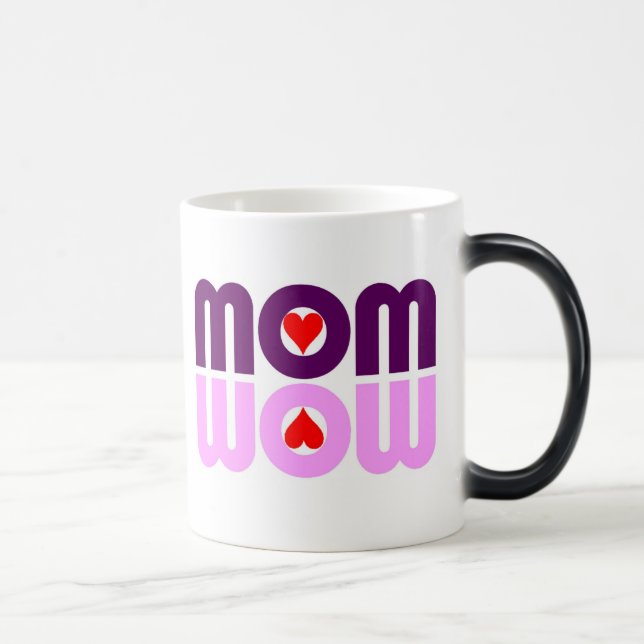 Tasse de café de réflexion de coeurs de la MAMAN (Droite)
