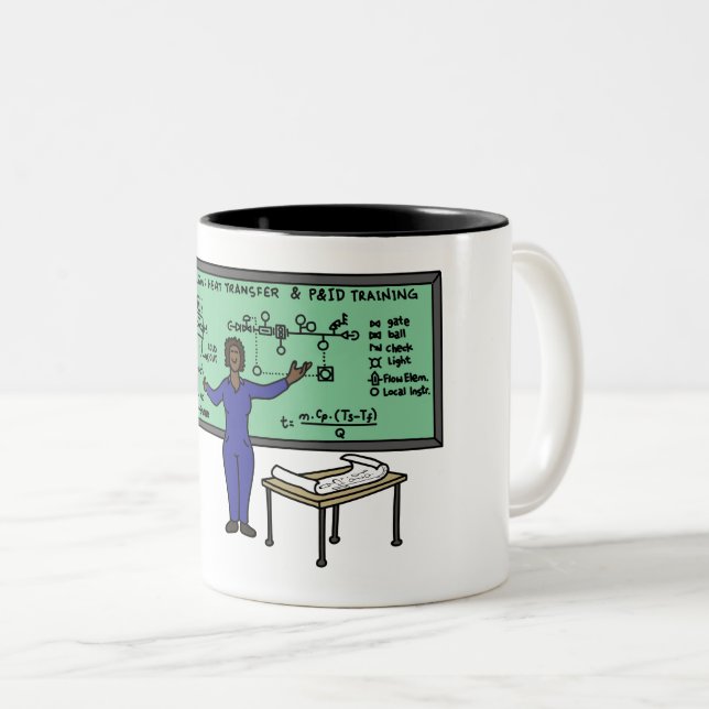 Tasse de café de règle de femmes de génie (Devant droit)