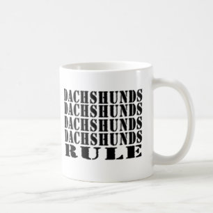 tasse de café de règle de teckels