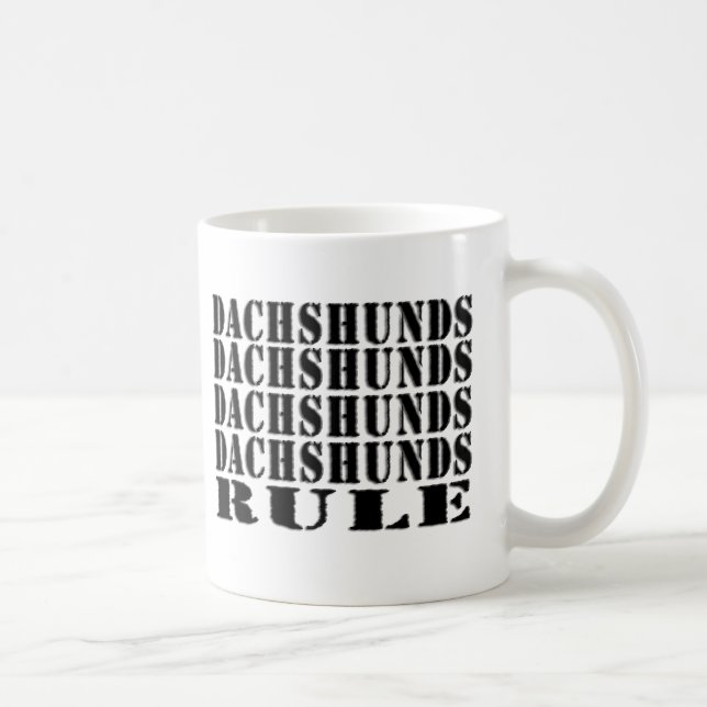 tasse de café de règle de teckels (Droite)