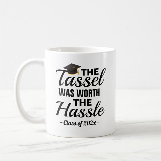 Tasse de café de remise de diplôme Tassel Worth Ha (Gauche)