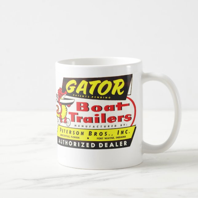 Tasse de café de remorques d'alligator (Droite)