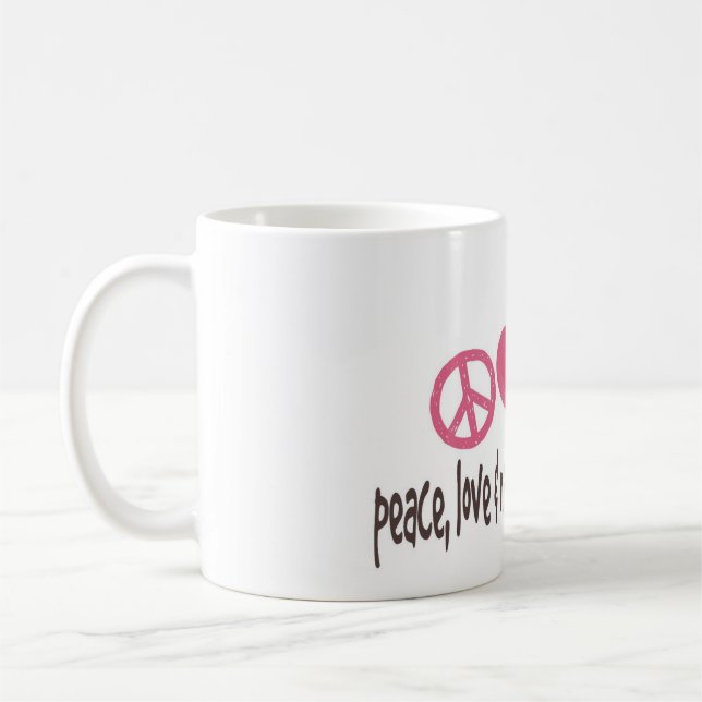 tasse de café de renge de myoho de paix, d'amour (Gauche)