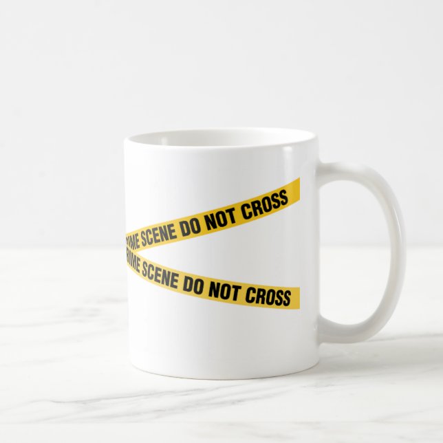 Tasse de café de scène du crime de police 2 (Droite)