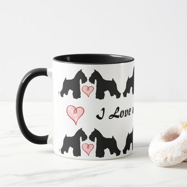 Tasse de café de Schnauzer (Avec donut)