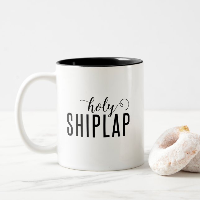 Tasse de café de Shiplap/tasse saintes (Avec donut)