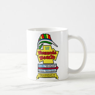 Tasse de café de signe de plage de Pensacola