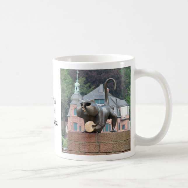 Tasse de café de singe de pont d'Heidelberg (Droite)