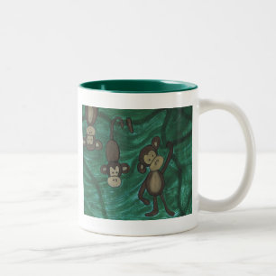 Tasse de café de singes