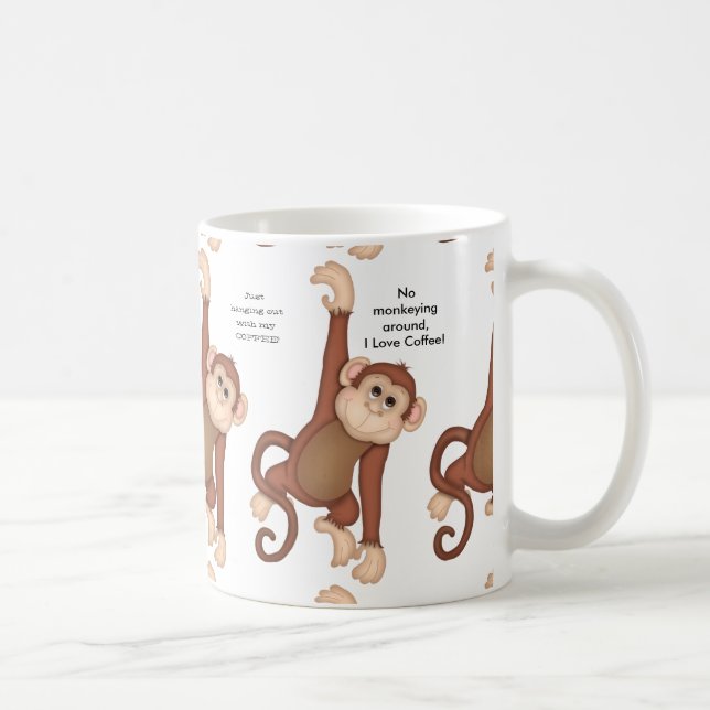 Tasse de café de singes et d'énonciations (Droite)