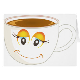 Tasse de café de sourire - femelle