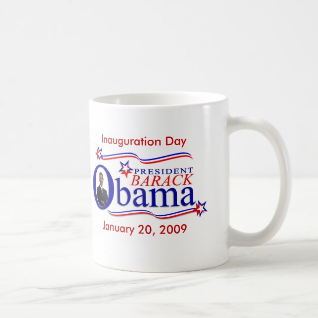 Tasse de café de souvenir d'inauguration d'Obama (Droite)