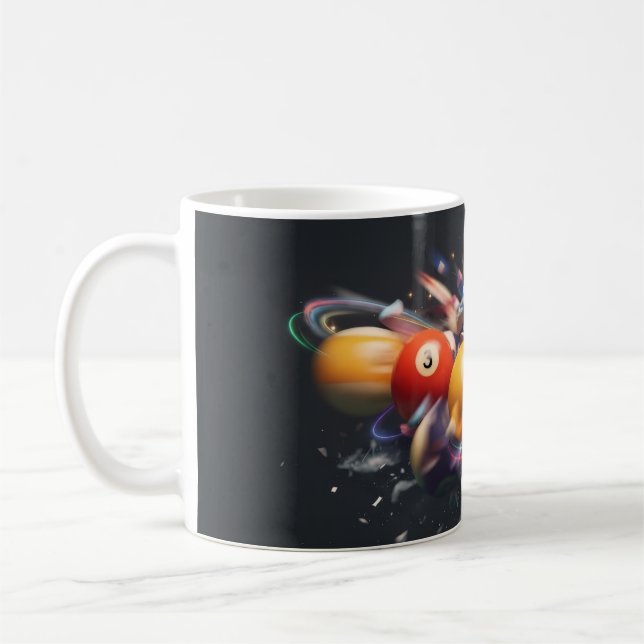 Tasse de café de style boule de billard  (Gauche)
