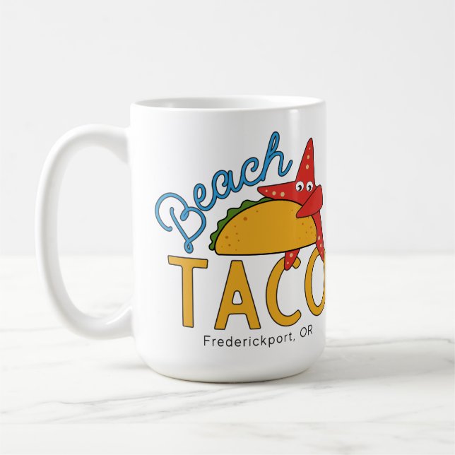 Tasse de café de taco de plage (Gauche)