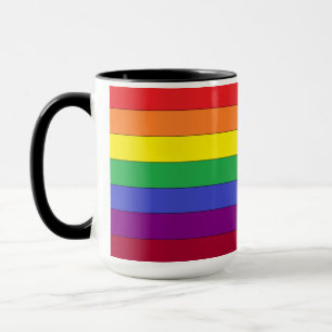 Tasse de café de tasse d'arc-en-ciel