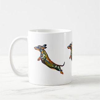 Tasse de café de teckel d'air
