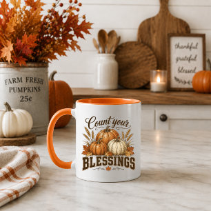 Tasse de café de Thanksgiving Comptez Vos Bénédict